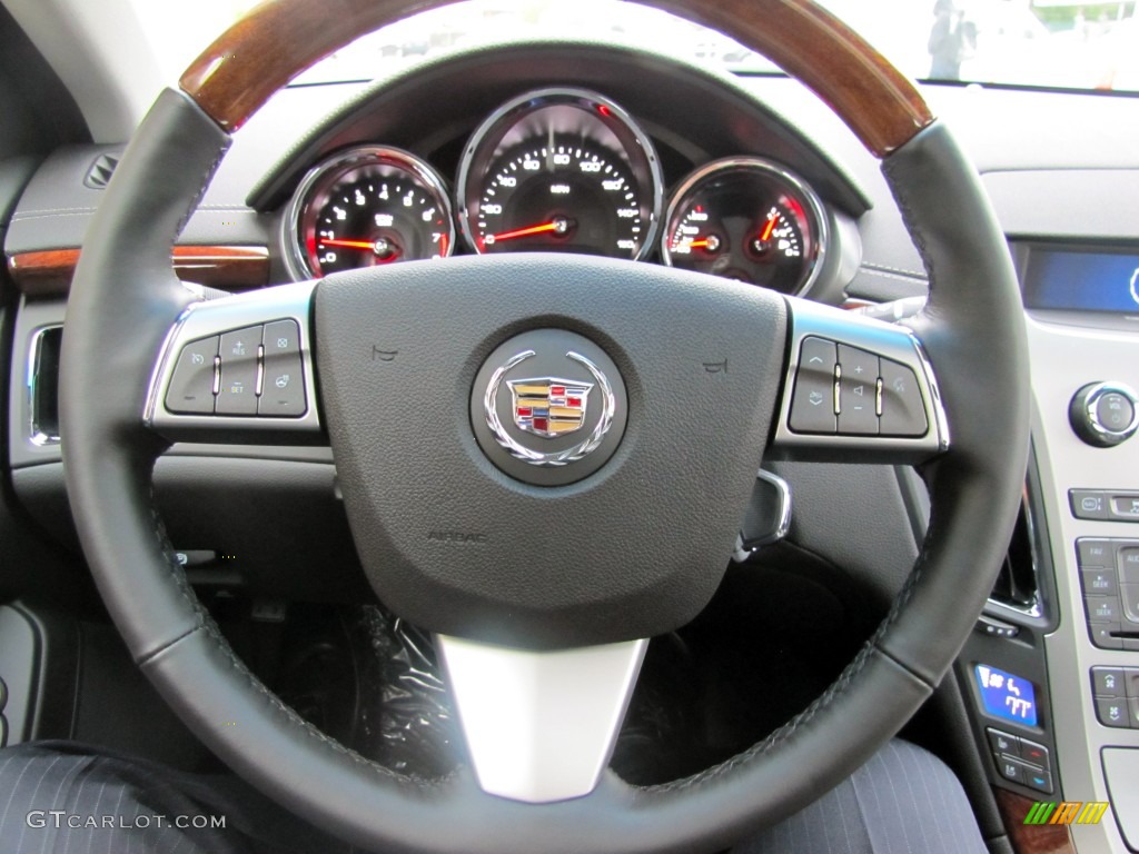 2012 Cadillac CTS 4 3.6 AWD Sedan Ebony/Ebony Steering Wheel Photo #55552320