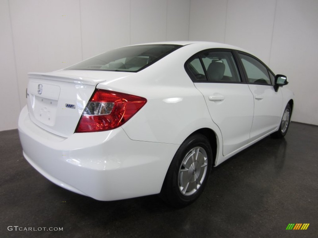 Taffeta White 2012 Honda Civic HF Sedan Exterior Photo #55553922