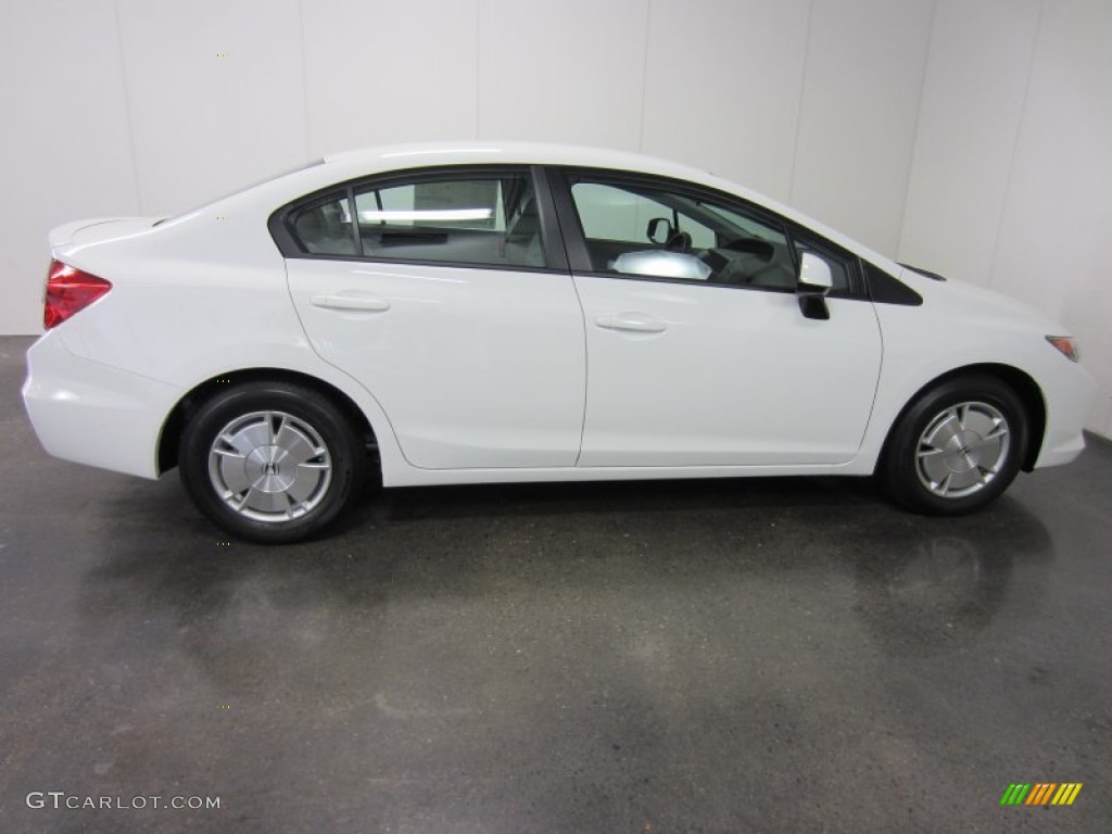 Taffeta White 2012 Honda Civic HF Sedan Exterior Photo #55553937