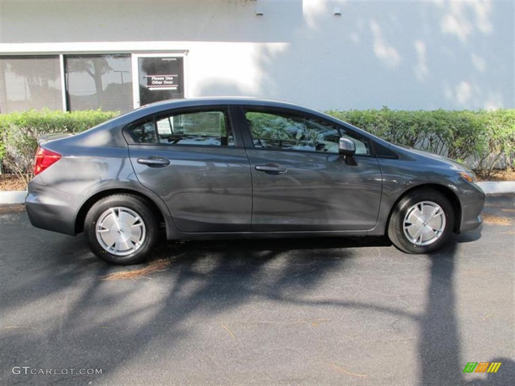 Polished Metal Metallic 2012 Honda Civic HF Sedan Exterior Photo #55554903
