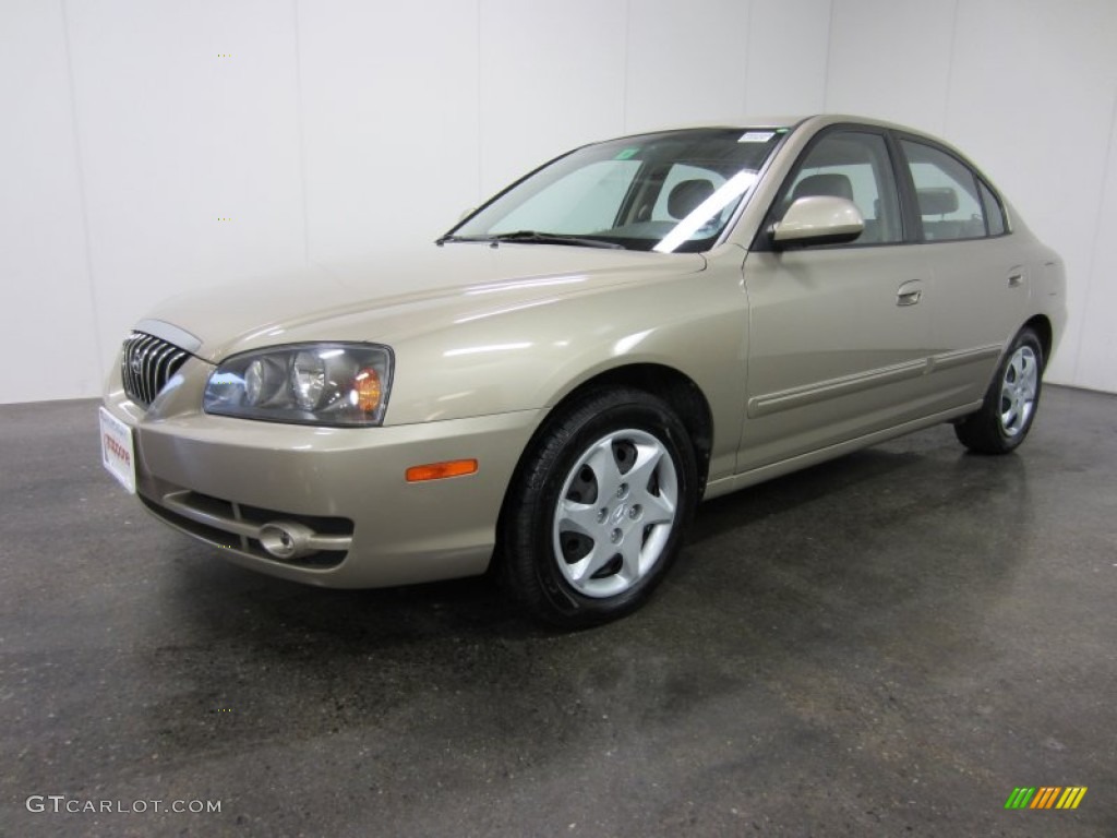 2006 Elantra GLS Sedan - Champagne Beige / Gray photo #1