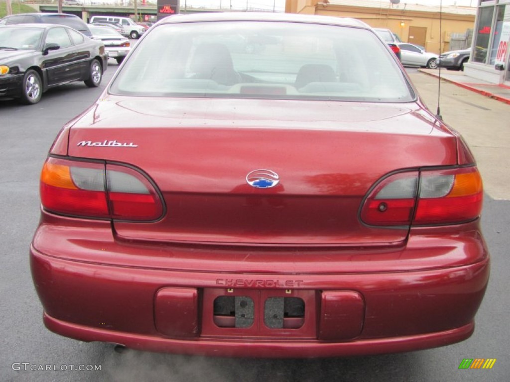 2003 Malibu Sedan - Redfire Metallic / Gray photo #14