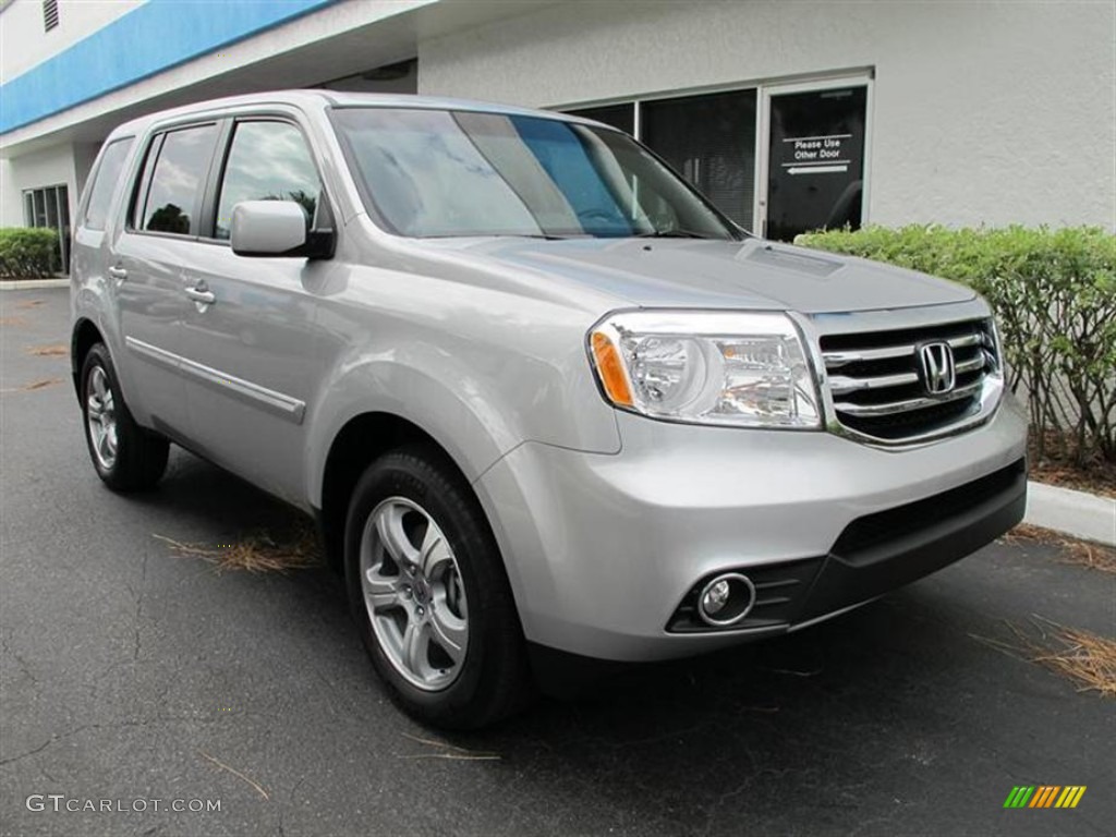 Alabaster Silver Metallic 2012 Honda Pilot EX-L Exterior Photo #55555638