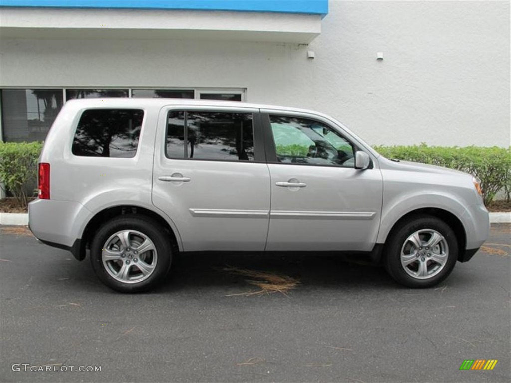 Alabaster Silver Metallic 2012 Honda Pilot EX-L Exterior Photo #55555649