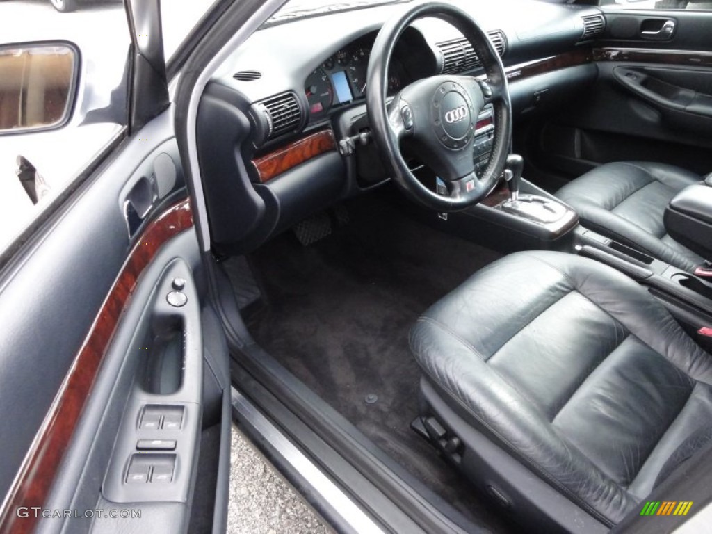 Onyx Black Interior 2000 Audi A4 2.8 quattro Sedan Photo #55556985