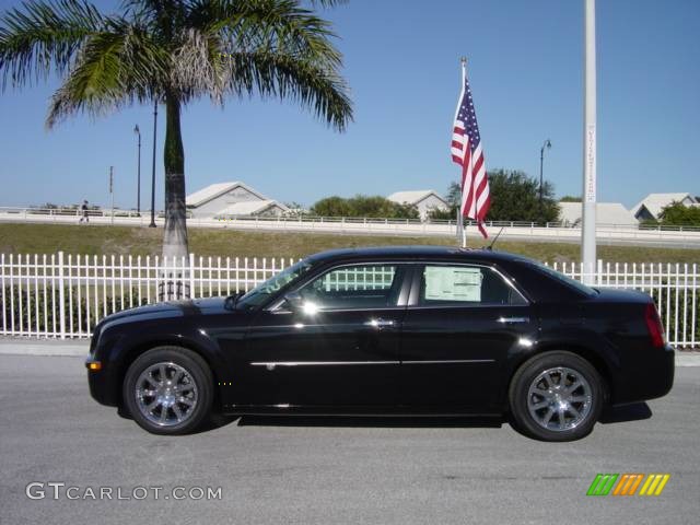 2008 300 C HEMI - Brilliant Black Crystal Pearl / Dark Khaki/Light Graystone photo #3