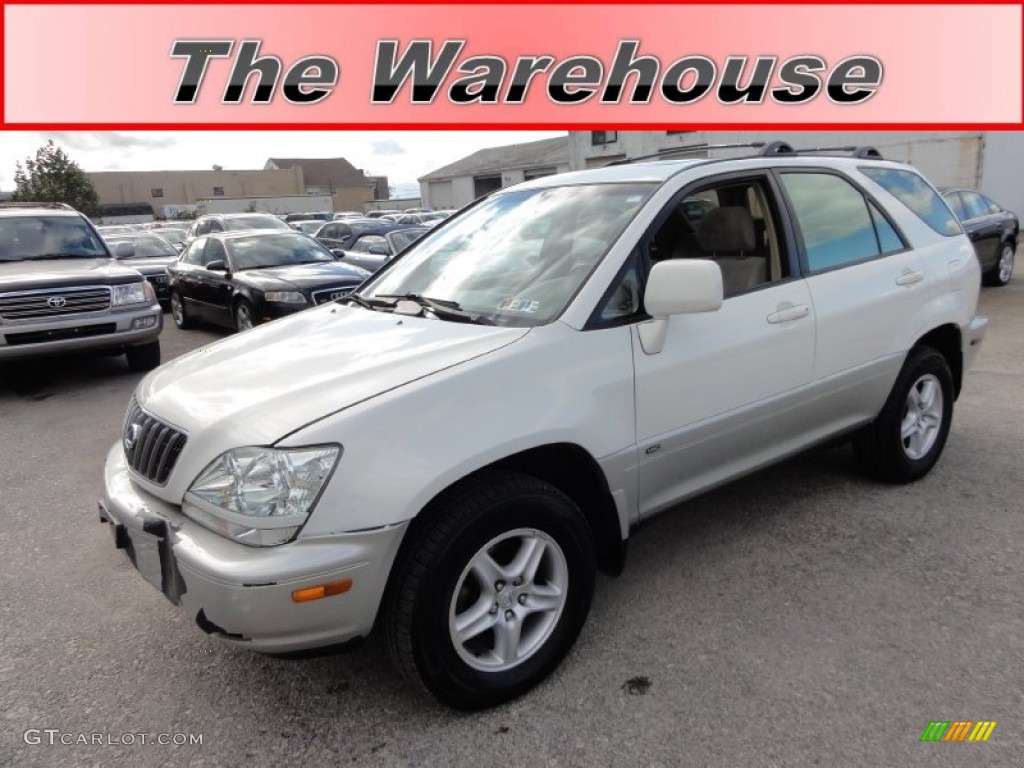 2001 RX 300 AWD - White Gold Crystal / Ivory photo #1