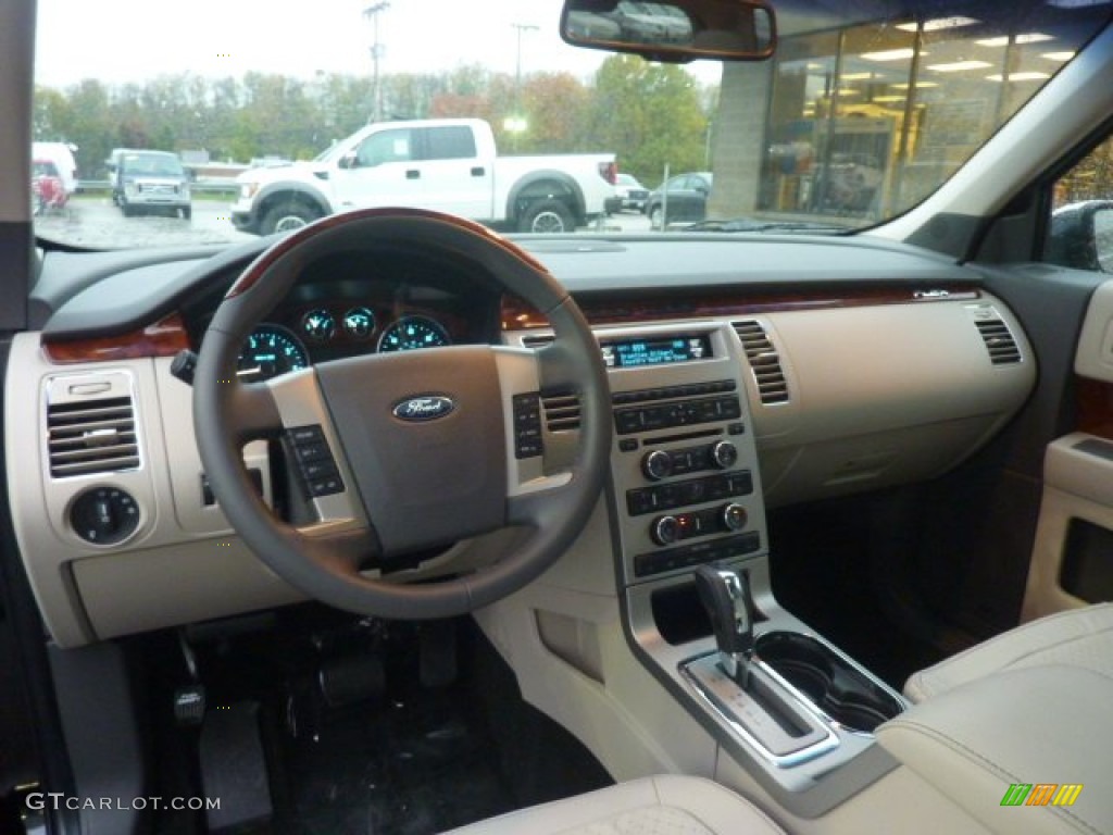 2012 Ford Flex Limited AWD Medium Light Stone Dashboard Photo #55557889
