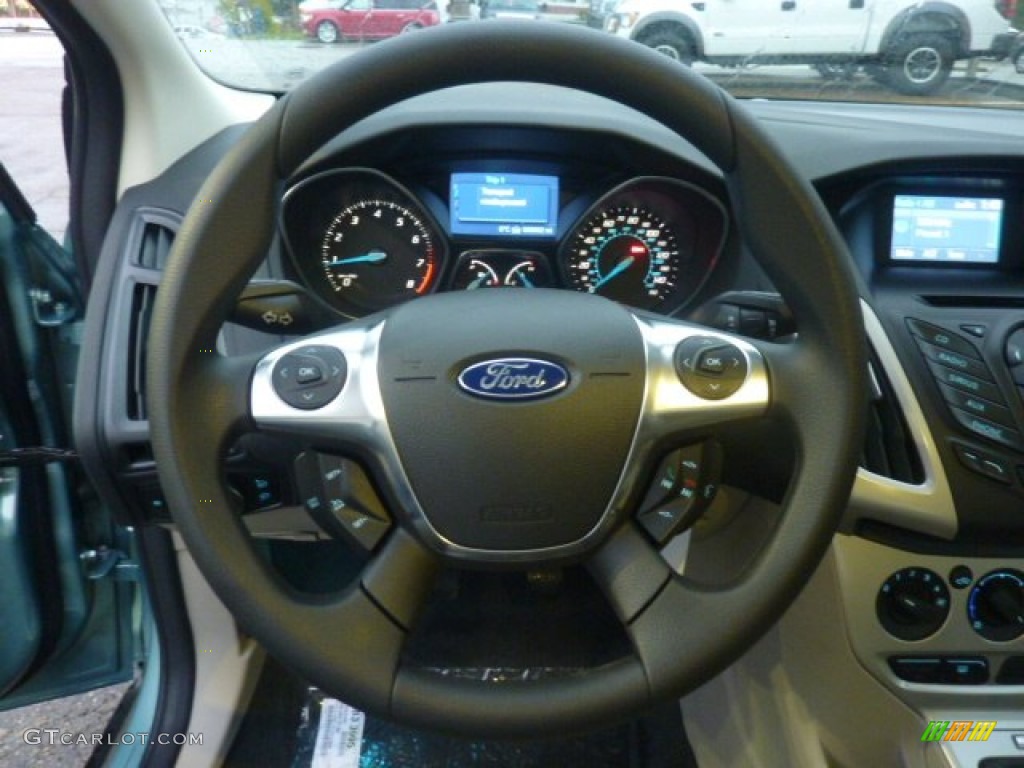 2012 Focus SE 5-Door - Frosted Glass Metallic / Stone photo #17