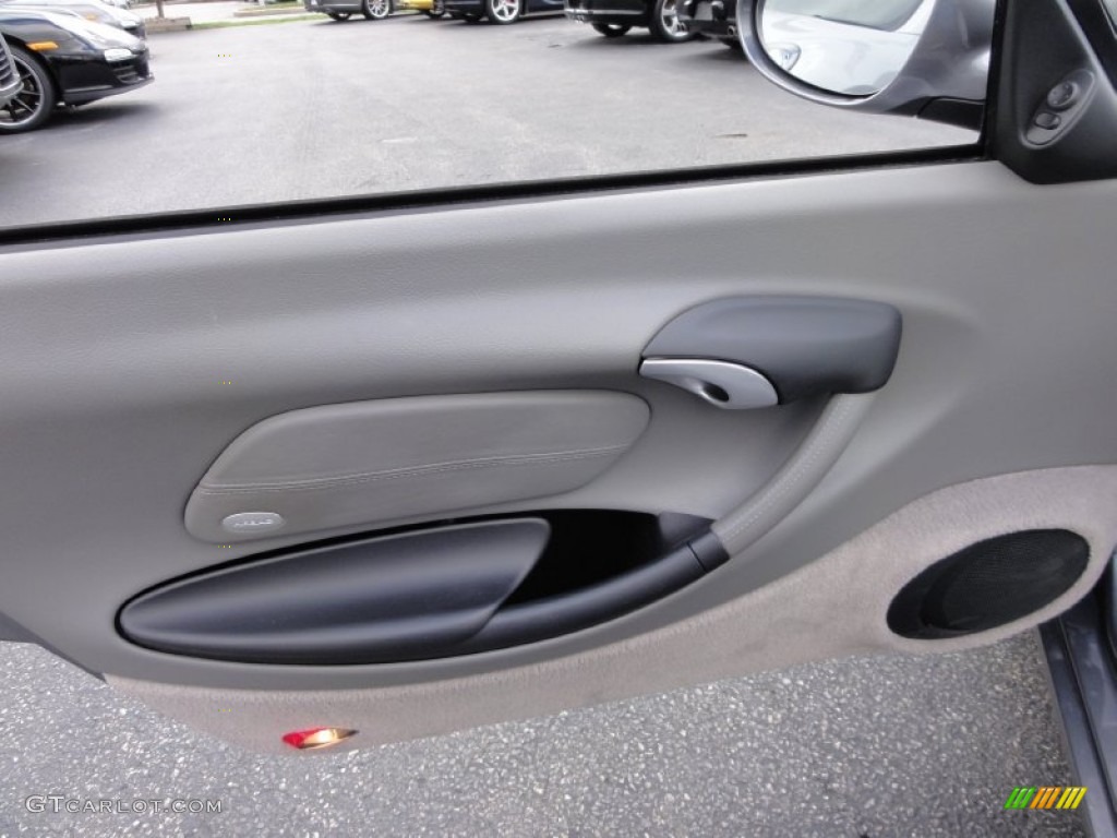 2003 Porsche Boxster Standard Boxster Model Graphite Grey Door Panel Photo #55559259