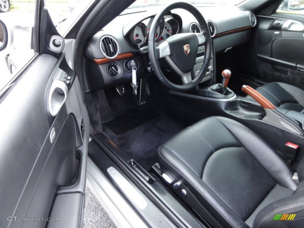 Black Interior 2006 Porsche Cayman S Photo #55560025
