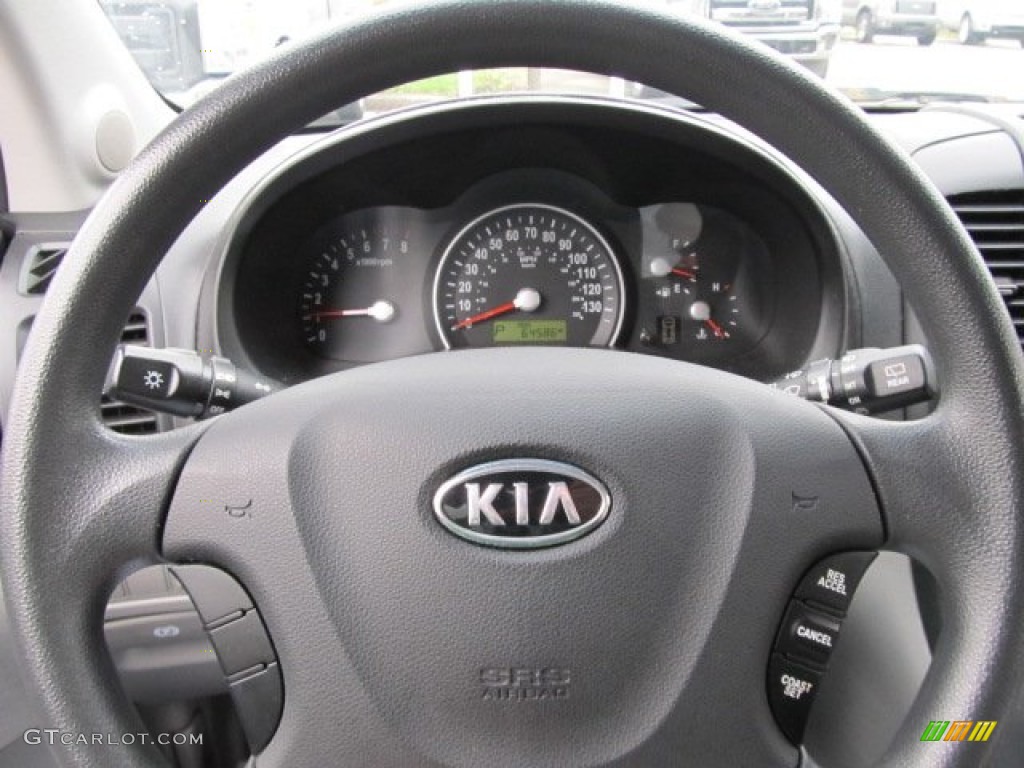 2008 Kia Sedona LX Gray Steering Wheel Photo #55561755