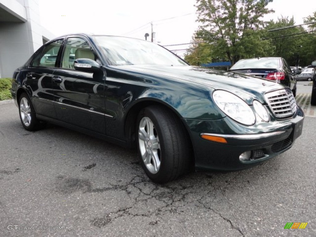 2006 E 350 4Matic Sedan - Everest Green Metallic / Stone photo #3