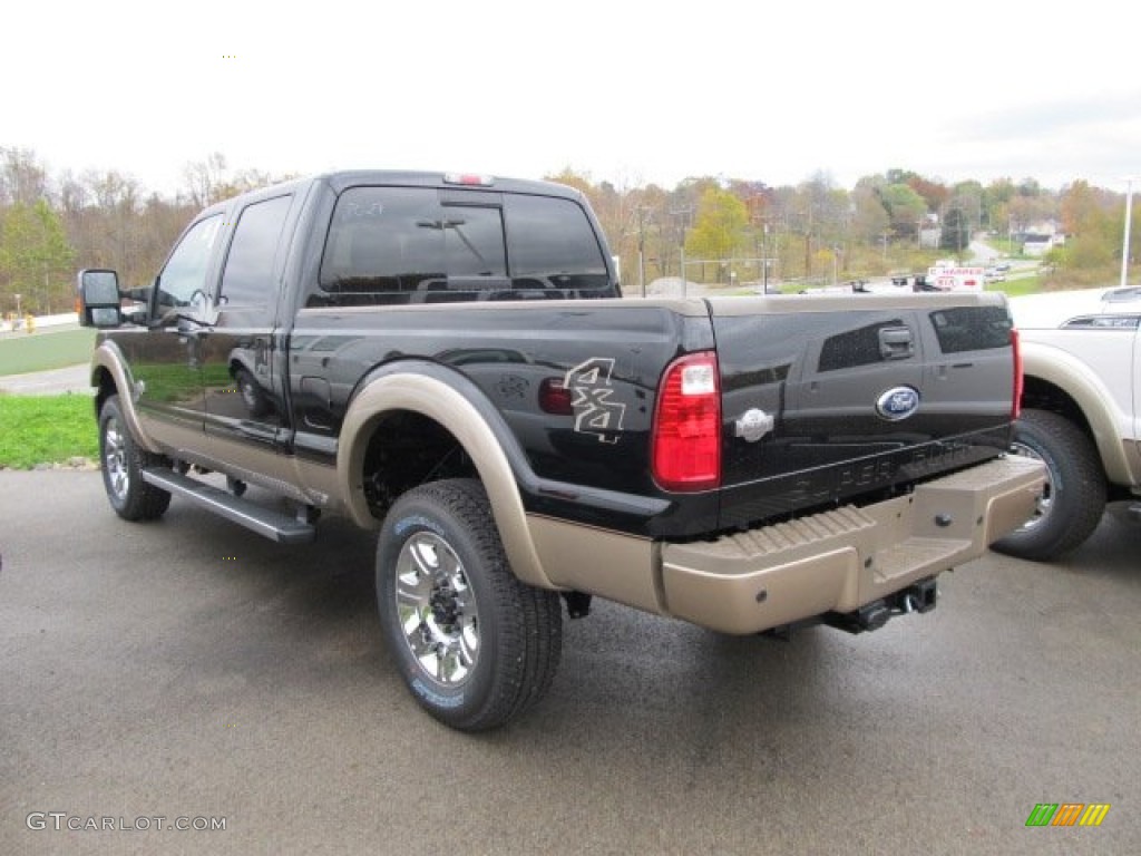 2012 F350 Super Duty King Ranch Crew Cab 4x4 - Black / Chaparral Leather photo #6