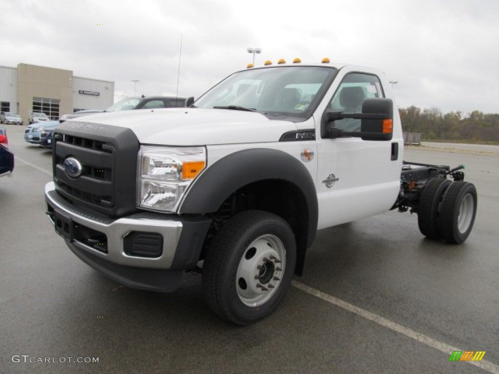 Oxford White 2011 Ford F450 Super Duty XL Regular Cab 4x4 Chassis Exterior Photo #55562487