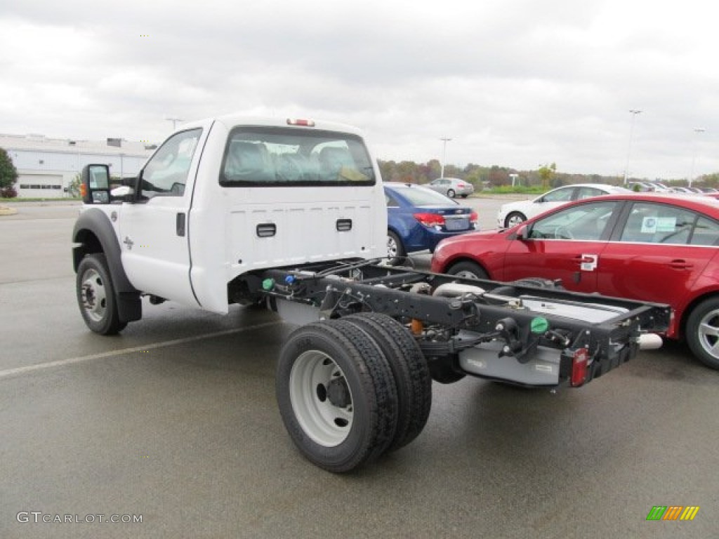 2011 F450 Super Duty XL Regular Cab 4x4 Chassis - Oxford White / Steel photo #8