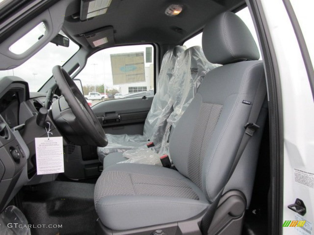 Steel Interior 2011 Ford F450 Super Duty XL Regular Cab 4x4 Chassis Photo #55562589