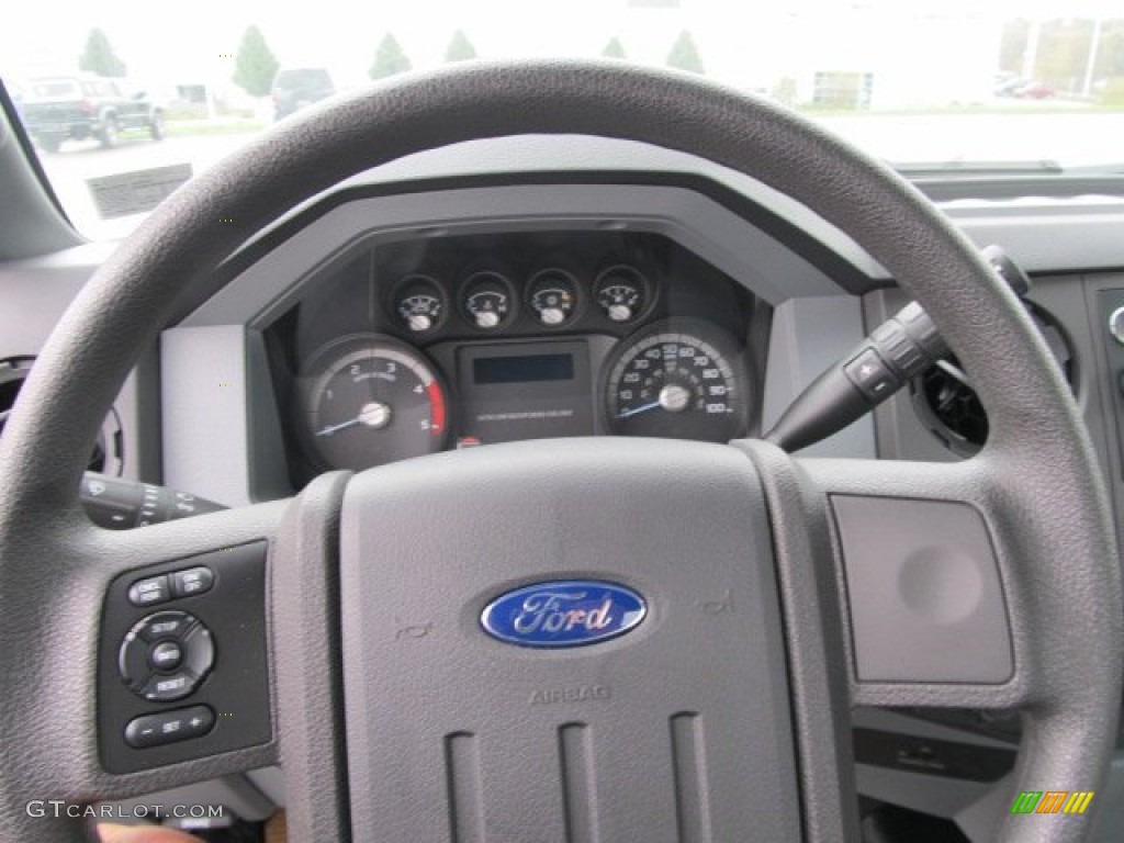 2011 Ford F450 Super Duty XL Regular Cab 4x4 Chassis Steel Steering Wheel Photo #55562637