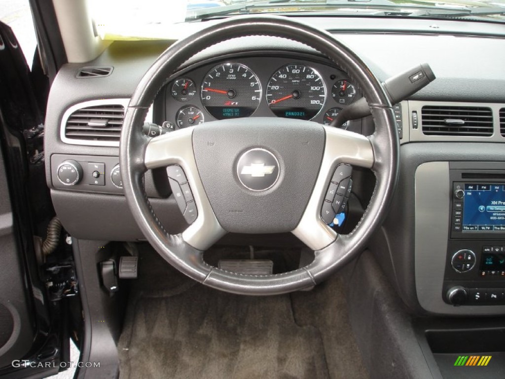 2008 Chevrolet Avalanche Z71 4x4 Ebony/Light Cashmere Steering Wheel Photo #55562775