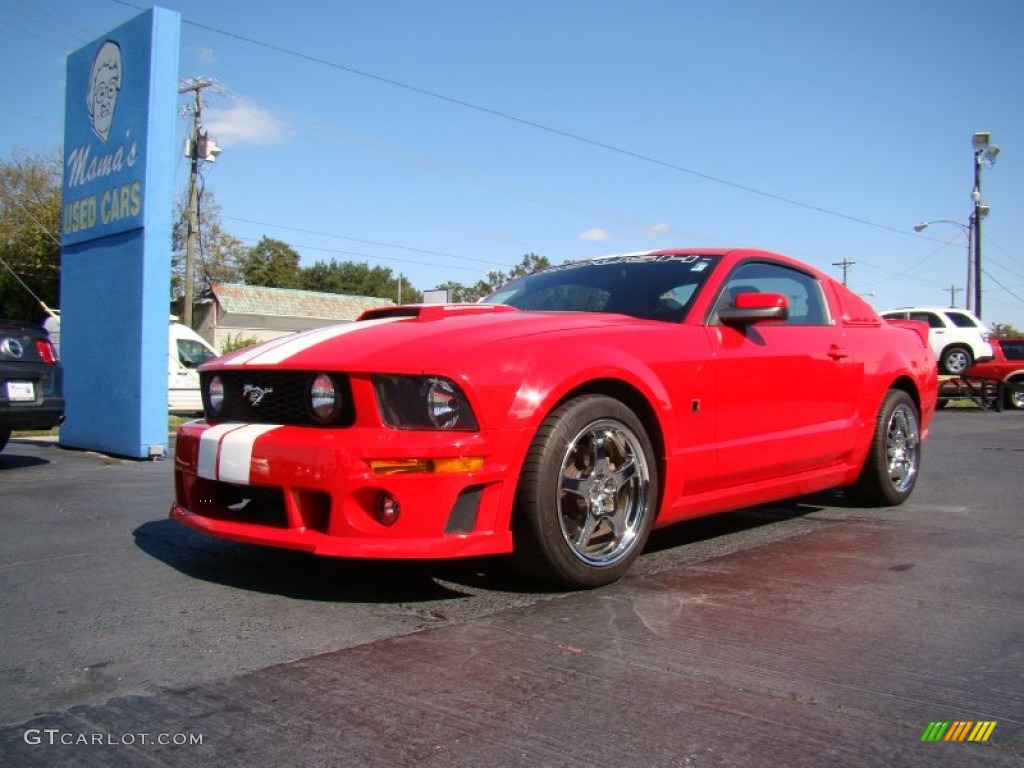 2006 Mustang Roush Stage 1 Coupe - Torch Red / Red/Dark Charcoal photo #4