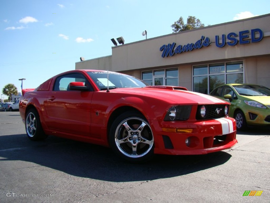 2006 Mustang Roush Stage 1 Coupe - Torch Red / Red/Dark Charcoal photo #31