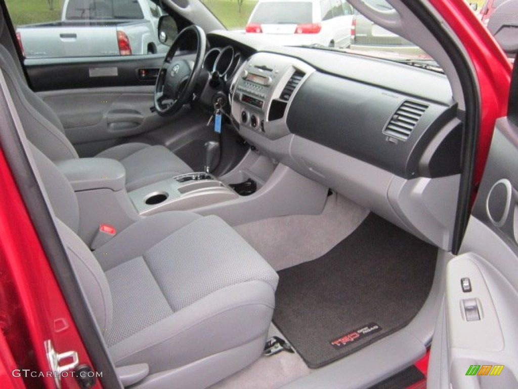 2007 Tacoma V6 SR5 Double Cab 4x4 - Impulse Red Pearl / Graphite Gray photo #9