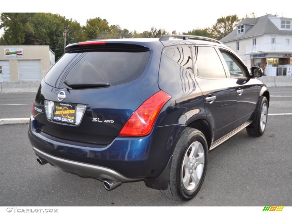 2004 Murano SL AWD - Midnight Blue Pearl / Cafe Latte photo #3