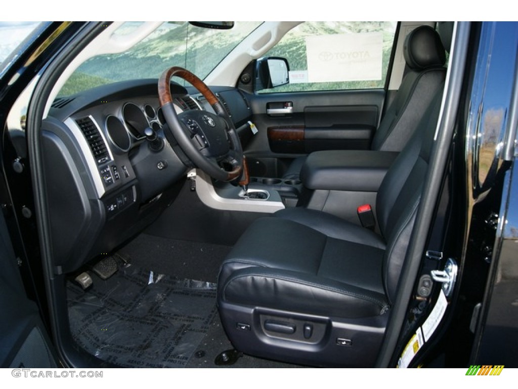 2012 Tundra Platinum CrewMax 4x4 - Black / Black photo #4