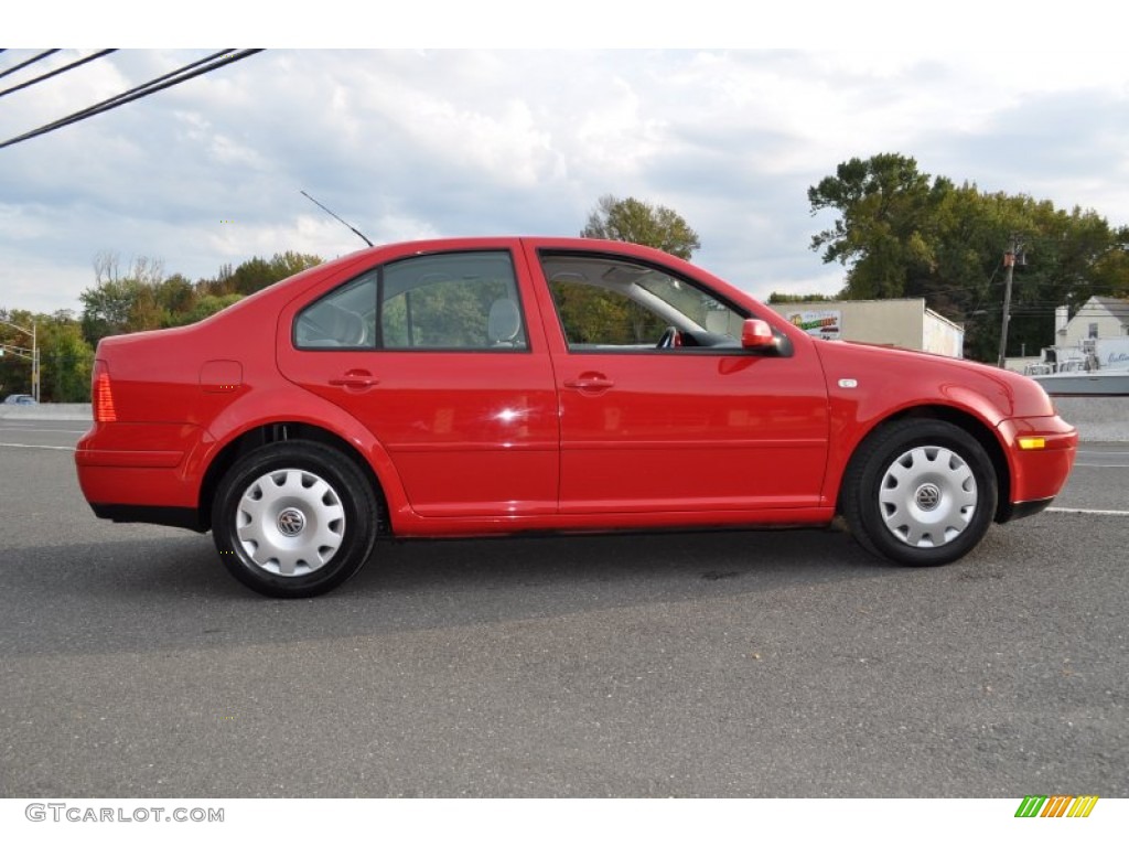 2000 Jetta GLS Sedan - Tornado Red / Gray photo #23