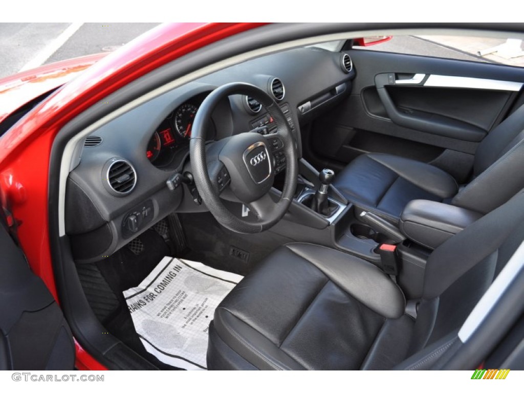 Black Interior 2007 Audi A3 2.0T Photo #55567056
