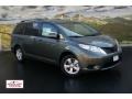 2012 Cypress Green Pearl Toyota Sienna LE  photo #1