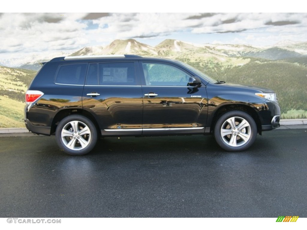 Black 2012 Toyota Highlander Limited 4WD Exterior Photo #55567342