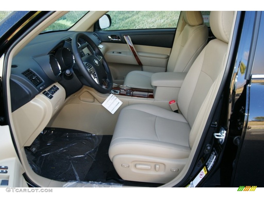 Sand Beige Interior 2012 Toyota Highlander Limited 4WD Photo #55567358