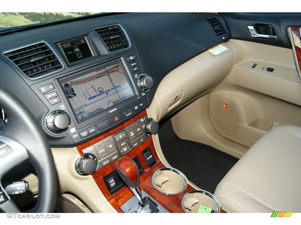 2012 Highlander Limited 4WD - Black / Sand Beige photo #6