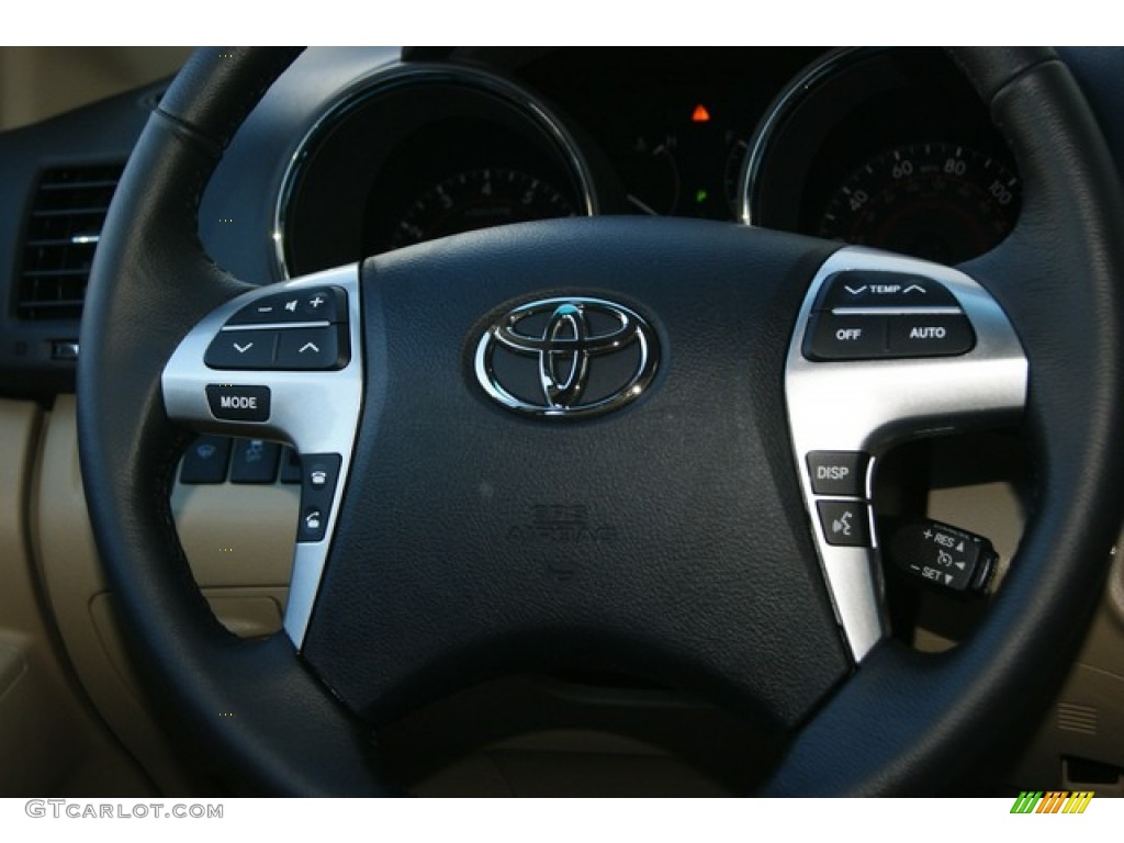 2012 Highlander Limited 4WD - Black / Sand Beige photo #13