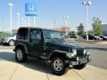 2000 Forest Green Pearl Jeep Wrangler Sport 4x4  photo #3