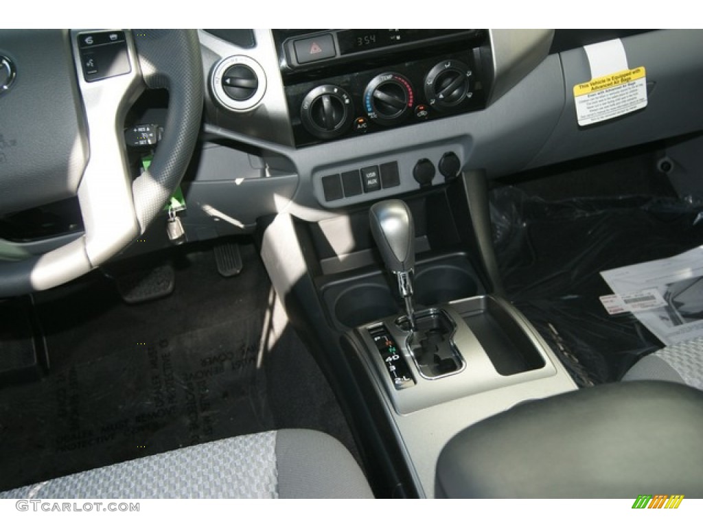 2012 Tacoma V6 SR5 Double Cab 4x4 - Magnetic Gray Mica / Graphite photo #13