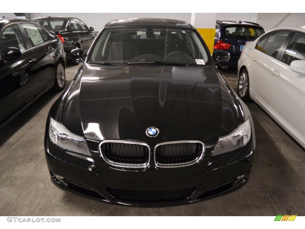 2011 3 Series 328i Sedan - Jet Black / Black Dakota Leather photo #9