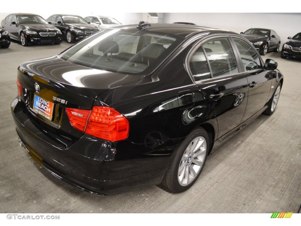 2011 3 Series 328i Sedan - Jet Black / Black Dakota Leather photo #3