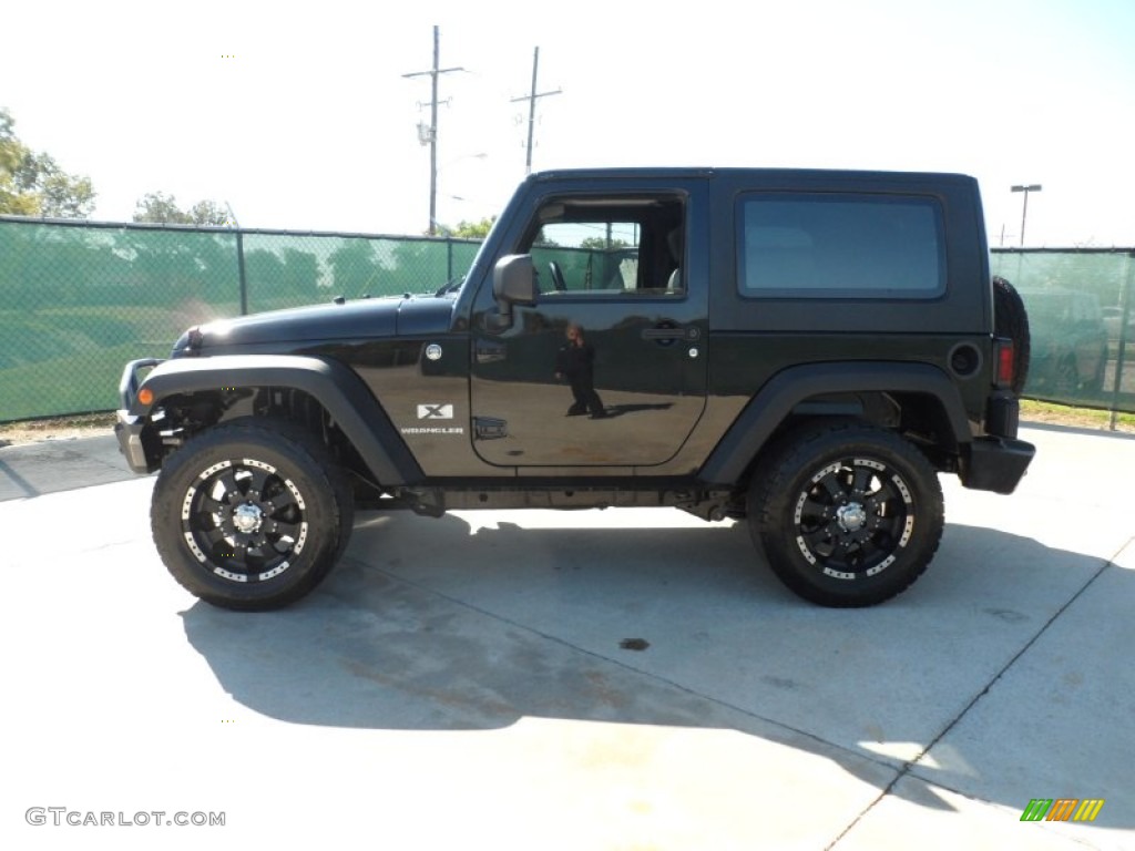 Black 2008 Jeep Wrangler X 4x4 Exterior Photo #55570581