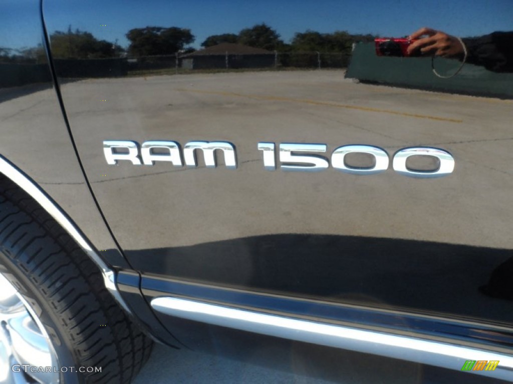 2003 Ram 1500 SLT Quad Cab - Black / Taupe photo #22