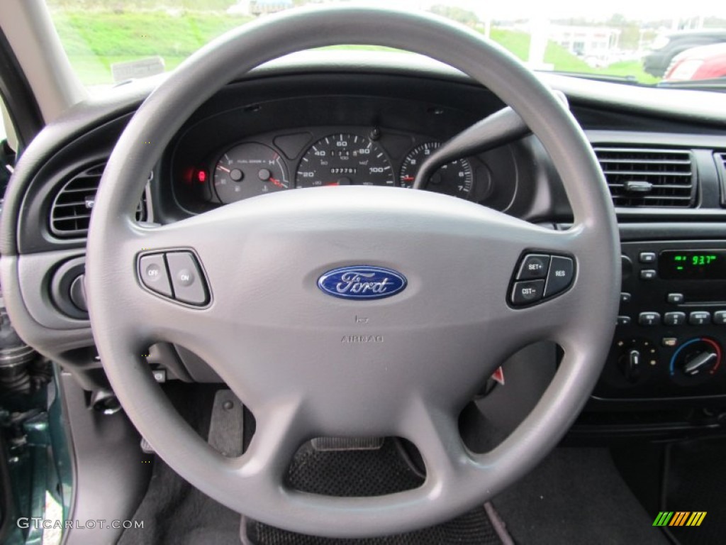2000 Ford Taurus SE Medium Graphite Steering Wheel Photo #55573096