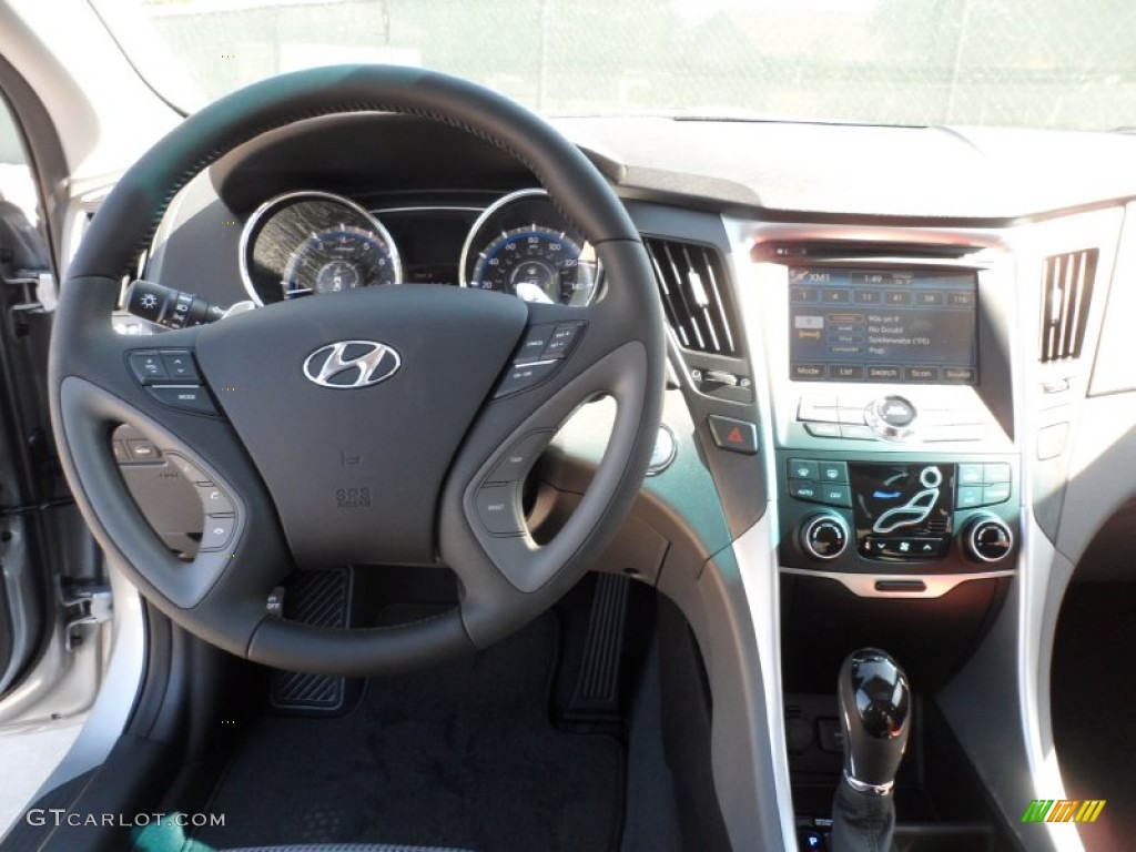 2012 Hyundai Sonata SE 2.0T Gray Dashboard Photo #55573929
