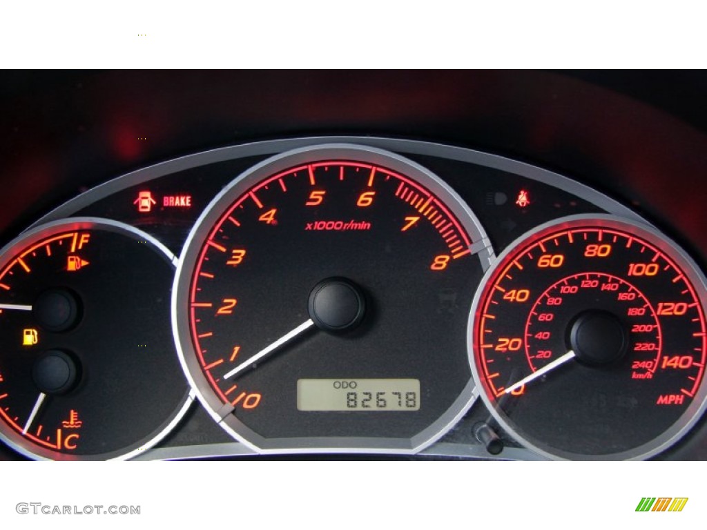 2008 Subaru Impreza WRX Wagon Gauges Photo #55574040