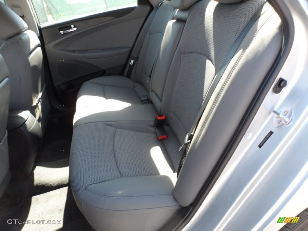Gray Interior 2012 Hyundai Sonata SE Photo #55574478