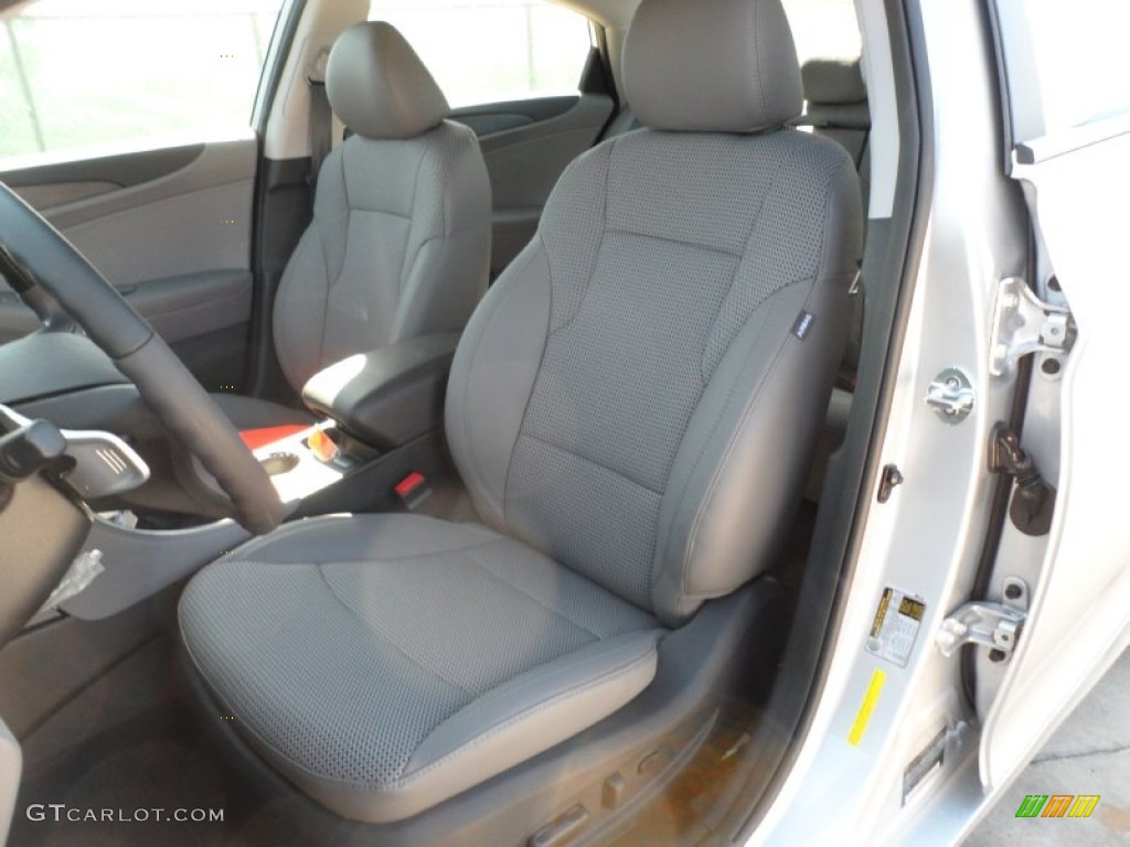 Gray Interior 2012 Hyundai Sonata SE Photo #55574505
