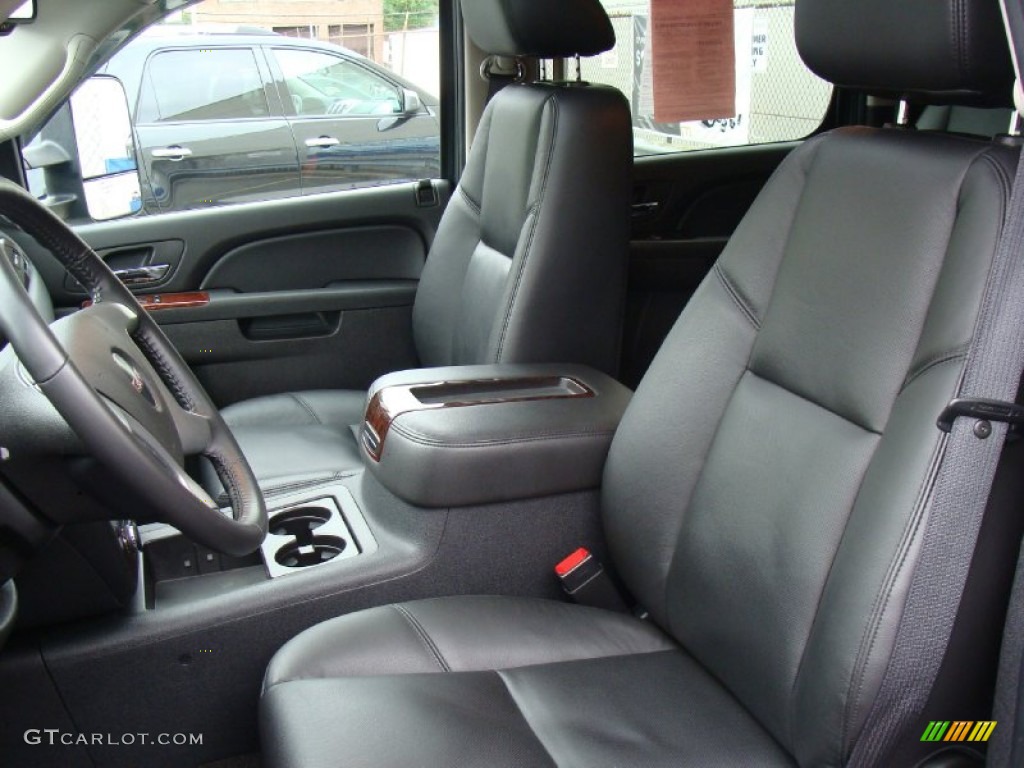 Ebony Interior 2010 GMC Yukon XL SLT 4x4 Photo #55575024