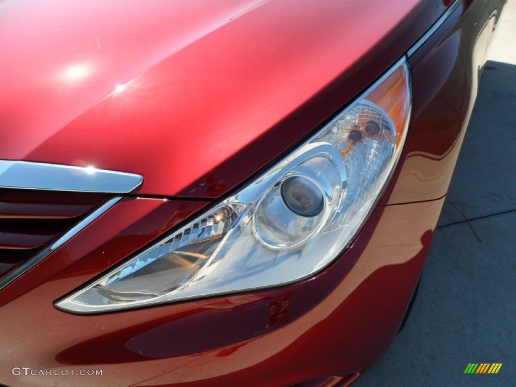 2012 Sonata GLS - Sparkling Ruby Red / Camel photo #9