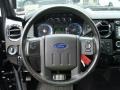 2009 Ford F450 Super Duty Black Interior Steering Wheel Photo
