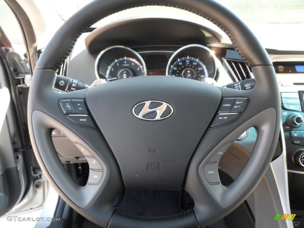 2012 Hyundai Sonata Limited 2.0T Gray Steering Wheel Photo #55575906